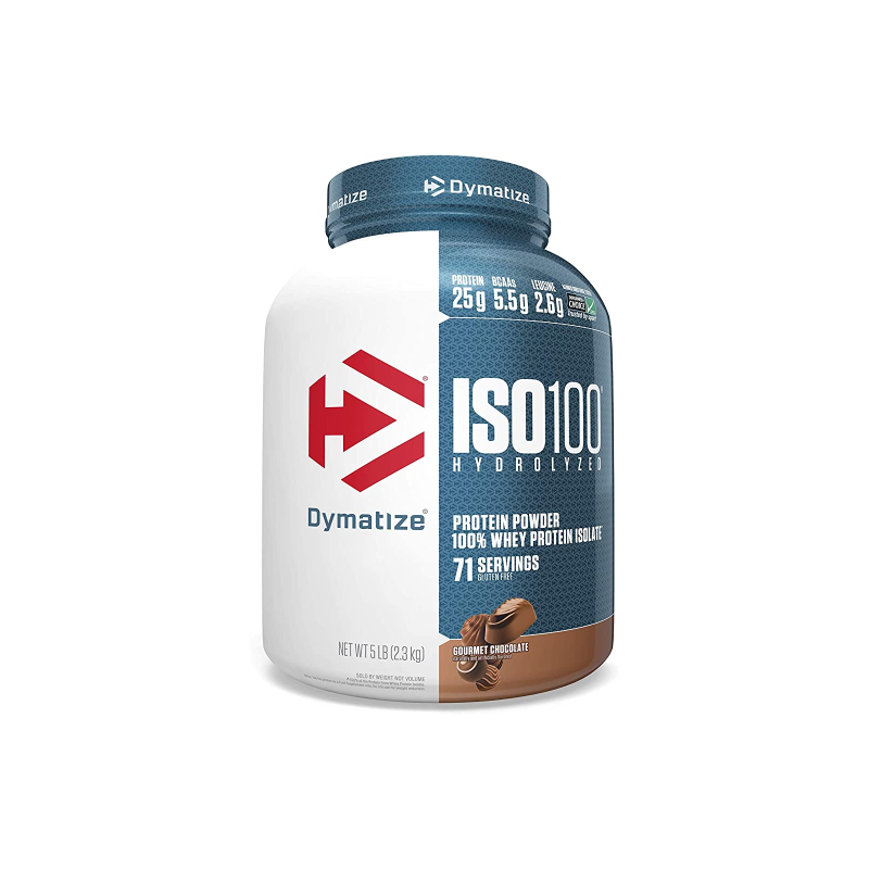 Dymatize ISO 100 Carb Whey Gourmet Chocolate, 5 lb